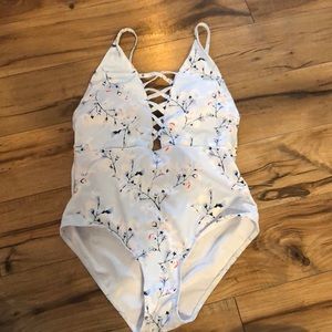 Floral bathing suit